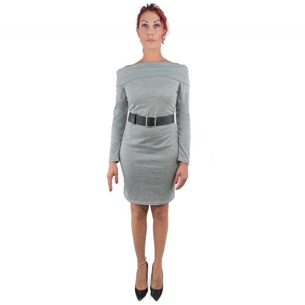 Robe étroite Ramona pour femme avec col bateau