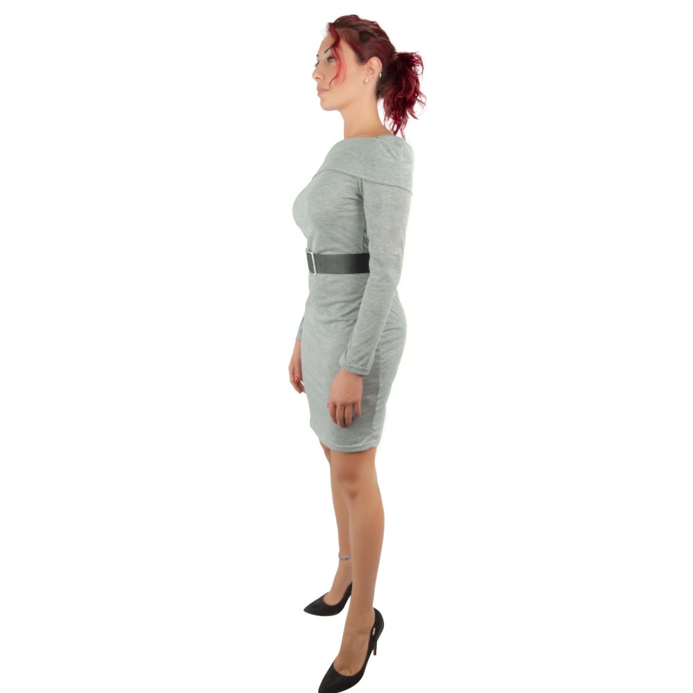 Robe étroite Ramona pour femme avec col bateau