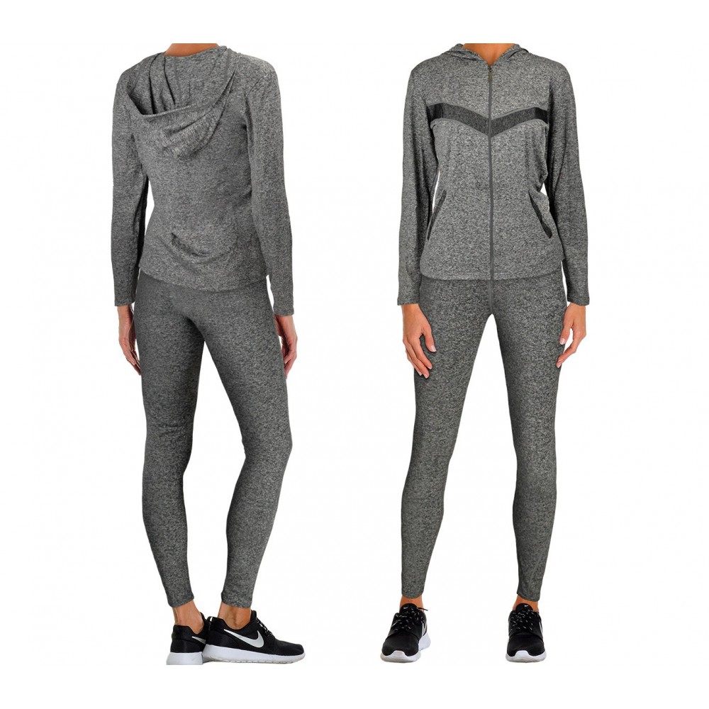 K7732 Ensemble de sport pour femmes sweat et...