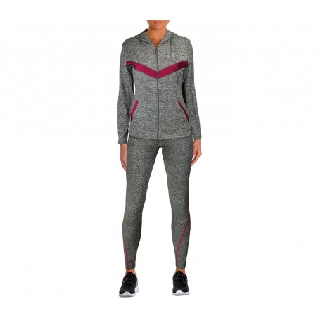 K7732 Ensemble de sport pour femmes sweat et pantalon long en trois couleurs