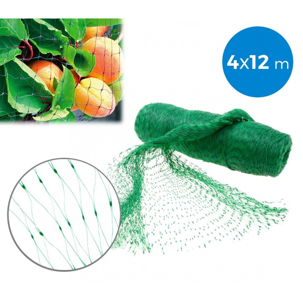 Filet d’entourage ou couvre-potager en nylon 4 x 12 m anti-oiseaux 290058