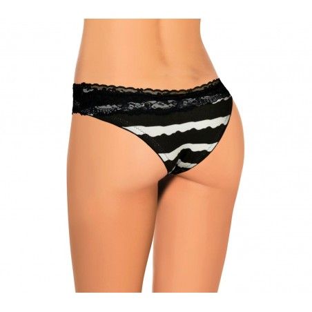 F6244 Pack 12 culottes taille basse mod. IMPACT en coton colorées avec dentelle