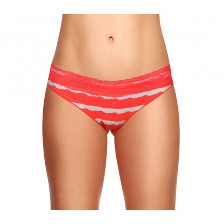 F6244 Pack 12 culottes taille basse mod. IMPACT en coton colorées avec dentelle