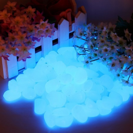 Pack de 300 pierres lumineuses fluorescentes décoratives glow in the dark