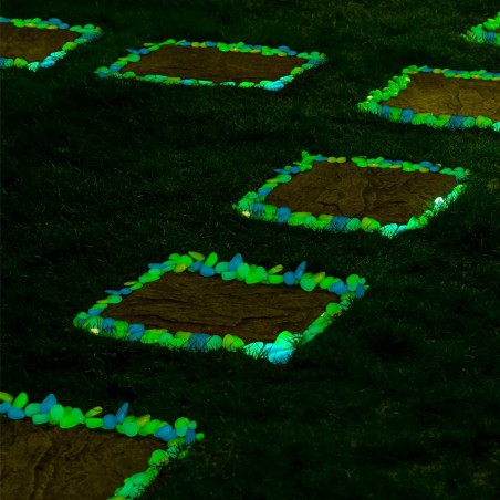 Pack de 300 pierres lumineuses fluorescentes décoratives glow in the dark
