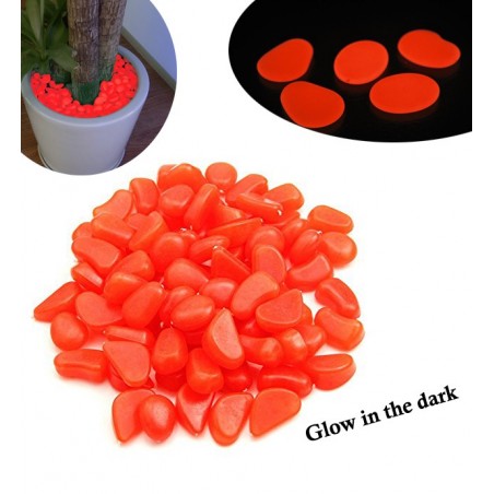 Pack de 300 pierres lumineuses fluorescentes décoratives glow in the dark