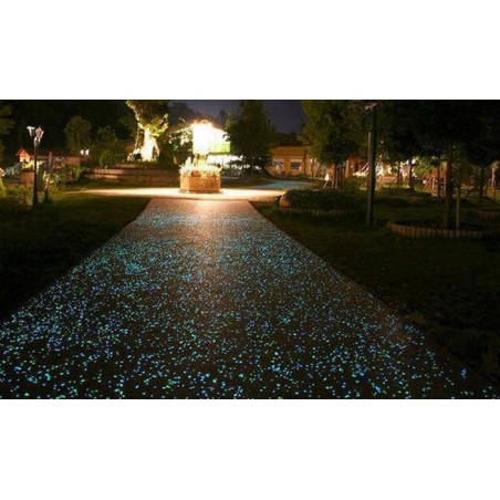 Pack de 200 pierres lumineuses fluorescentes décoratives glow in the dark