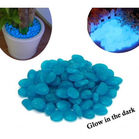 Pack de 200 pierres lumineuses fluorescentes décoratives glow in the dark