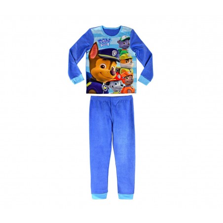 897018 Pyjama enfant imprimé Paw Patrol en polaire chaude de 3 à 6 ans