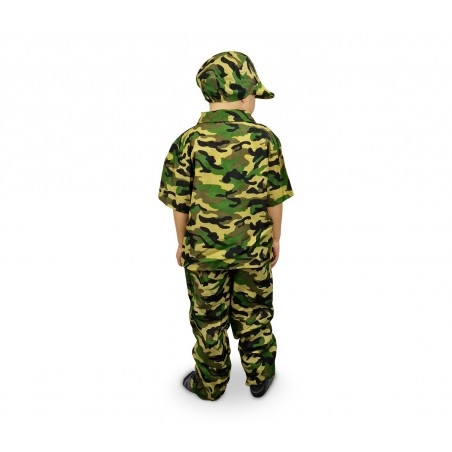 619397 Costume de Carnaval déguisement Militaire pour enfant de 3 à 12 ans