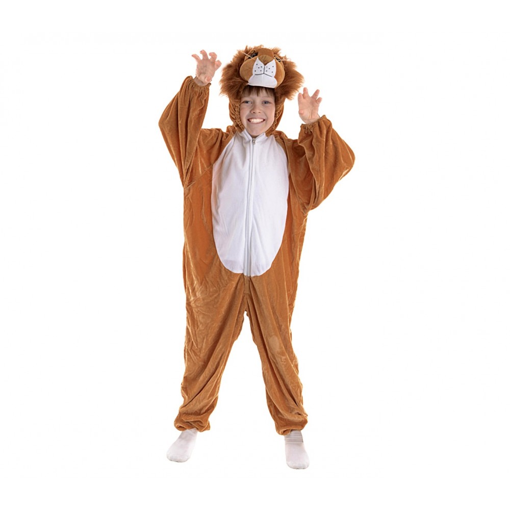 227691 Costume de Carnaval combinaison à zip Bébé Lion pour enfant de 1 à 4 ans