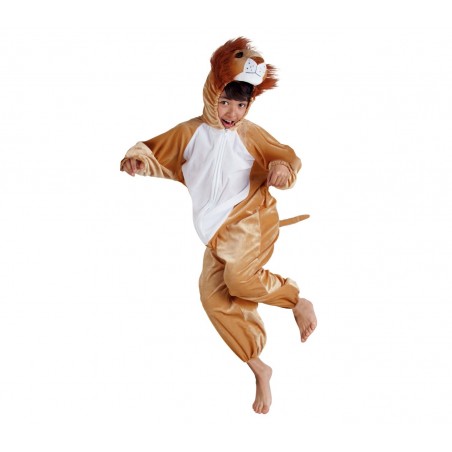 227691 Costume de Carnaval combinaison à zip Bébé Lion pour enfant de 1 à 4 ans