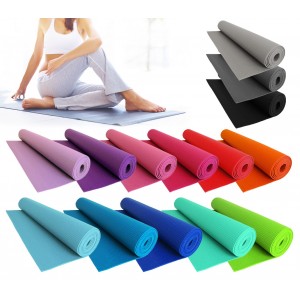 Tapis CONFORT pour le yoga, fitness, remise en forme 173x61cm x 3mm d'épaisseur