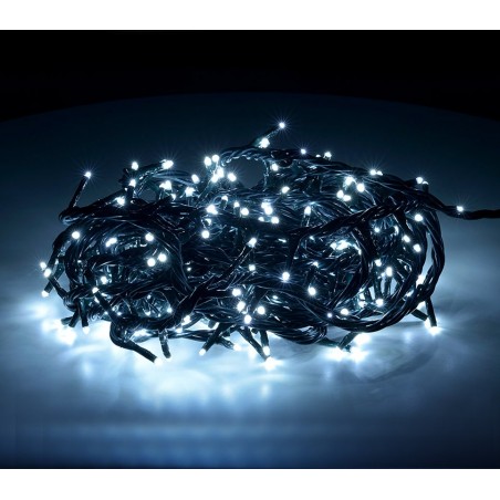 498923 Mini-lumières de Noël blanches 180 LED 8 jeux de lumières 9,16 m