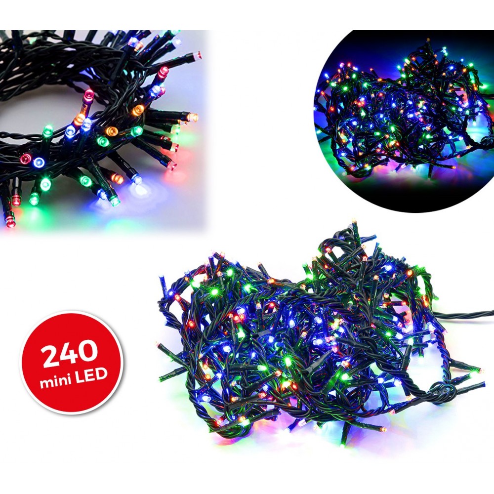 499623 Mini-lumières de Noël multicolores 240...