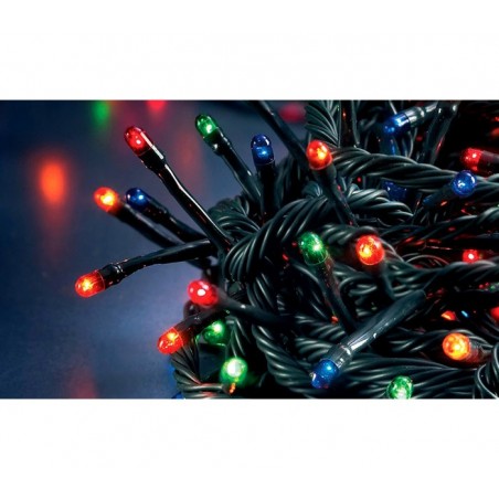 013492 Mini-lumières de Noël MULTICOLORES 180 ampoules 8 jeux de lumière 9,16 m