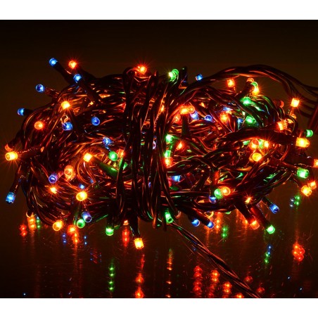 013546 Lumières de Noël MULTICOLORES 240 ampoules 8 jeux de lumières 11,56 m