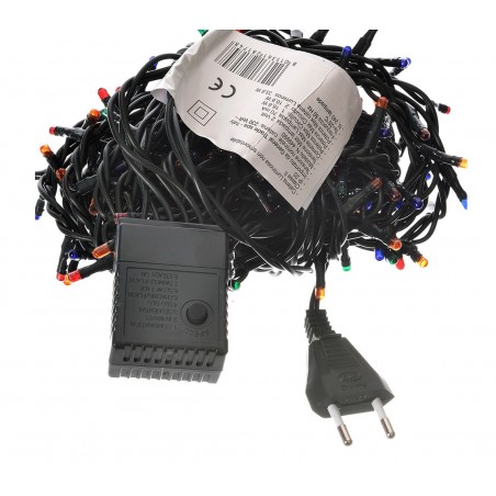 013546 Lumières de Noël MULTICOLORES 240 ampoules 8 jeux de lumières 11,56 m