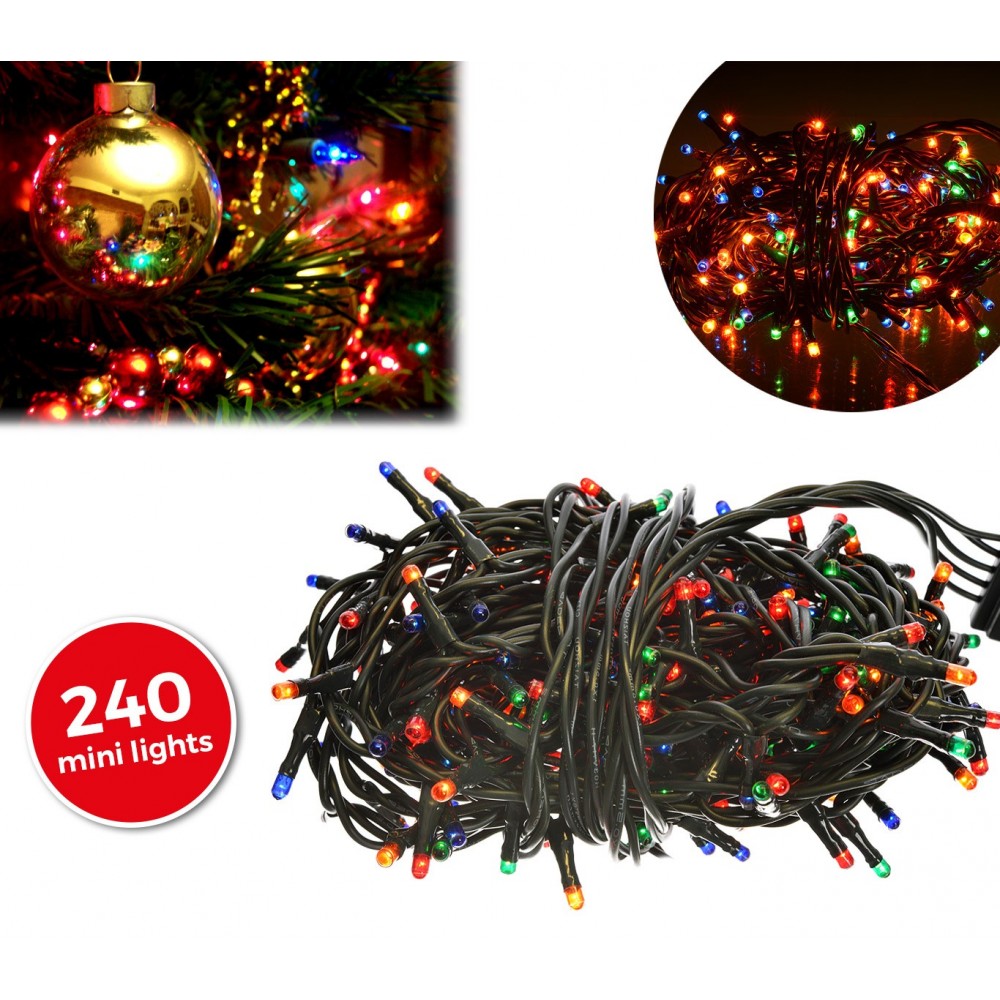 013546 Lumières de Noël MULTICOLORES 240...