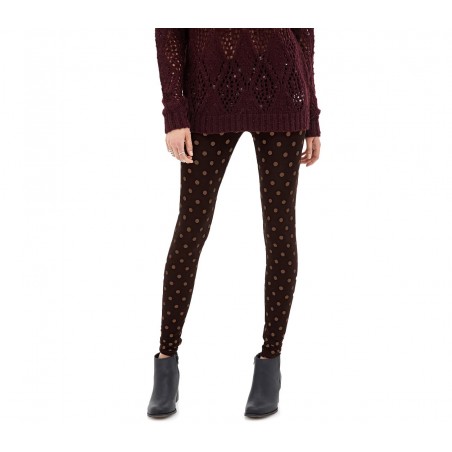 804 Set 3 leggings à pois femmes ass. Heather eff thermique intérieur peluche