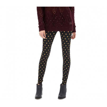 804 Set 3 leggings à pois femmes ass. Heather eff thermique intérieur peluche