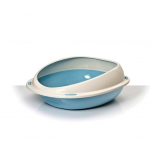 10533 Litière ouverte pour chats SHUTTLE à bords relevés anti-projections 57 cm