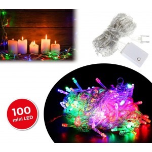 498831 Lumières de Noël MULTICOLORES 100 LED 8 jeux de...