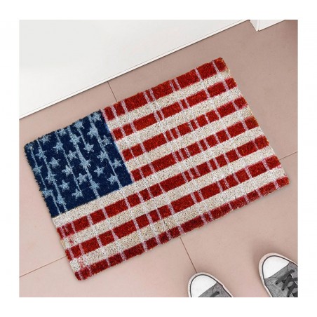 239803 Paillasson antidérapant en fibres de coco 40 x 60 cm mod. FLAGS