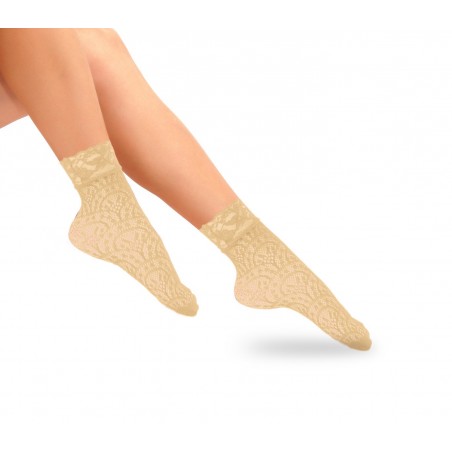 8293 Pack de 6 chaussettes en dentelle élégante (taille unique)