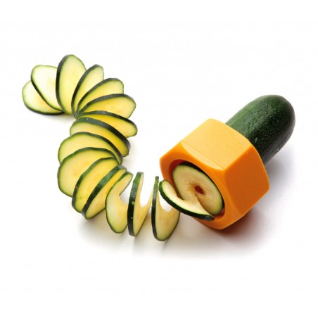320068 Taille courgettes et légumes en spirale - forme d'écrou (Jaune)