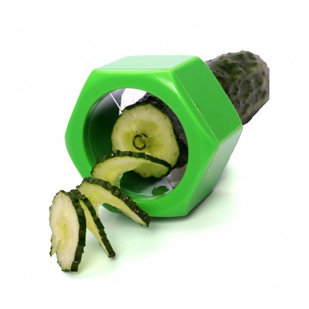 320068 Taille courgettes et légumes en spirale - forme d'écrou (Jaune)