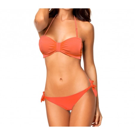 XS5077 Maillot bikini bandeau mod. Bonny avec un nœud vintage by MWS AHEAD