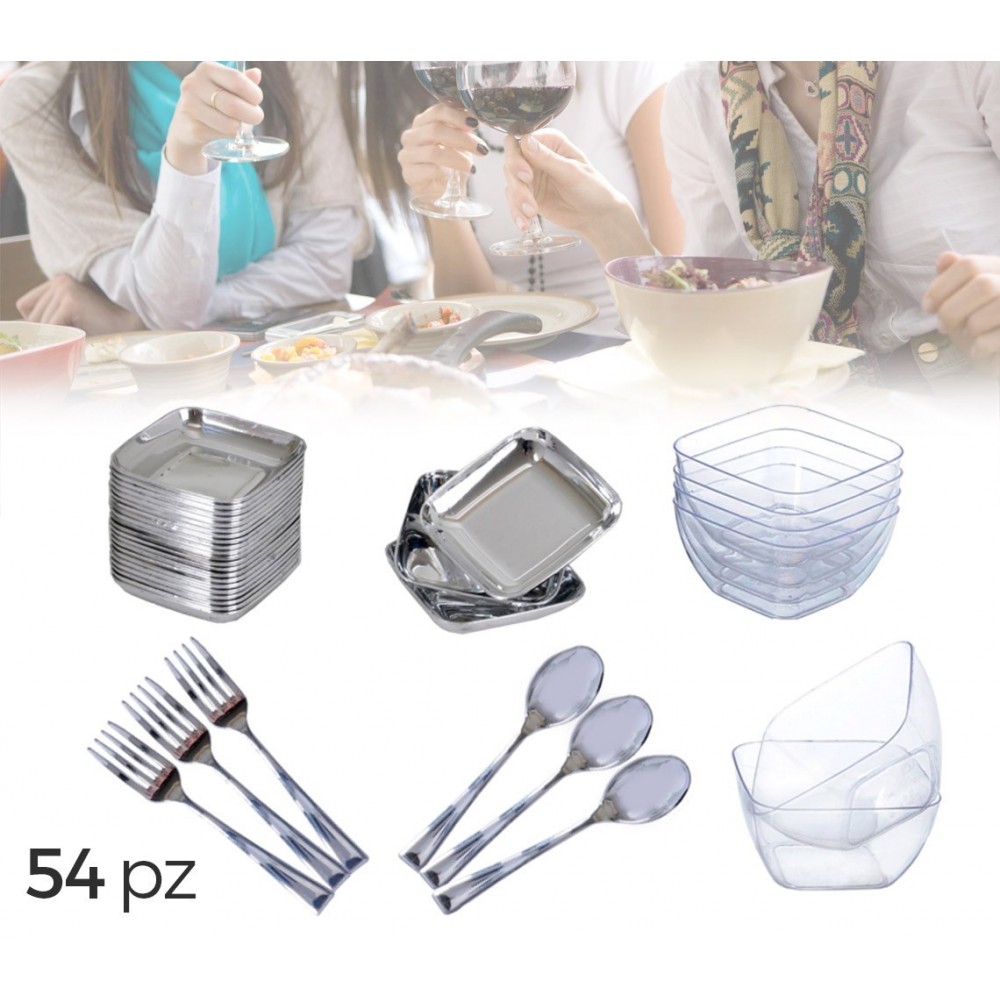 609607 - FINGER FOOD vaisselle en plastique +...