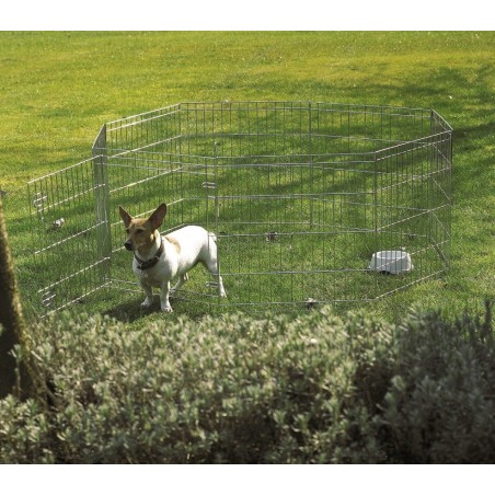 26477 Cage octogonale extérieur avec parasol pour les petits animaux