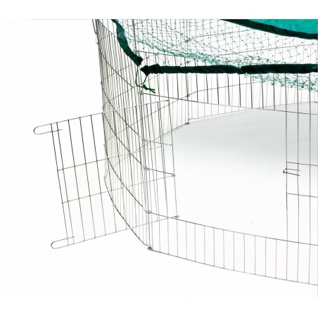 26477 Cage octogonale extérieur avec parasol pour les petits animaux