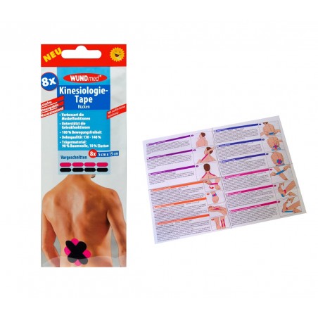 626671 -Set de 8 patches kinésiologie pour le dos et lumbago