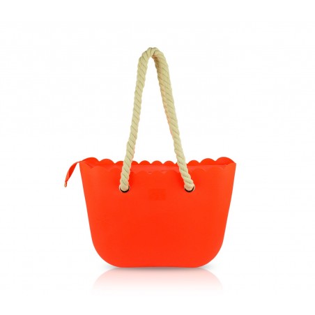 319598- Sac de plage silicone Sabrina T.modèle grip avec poignées en corde