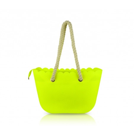 319598- Sac de plage silicone Sabrina T.modèle grip avec poignées en corde