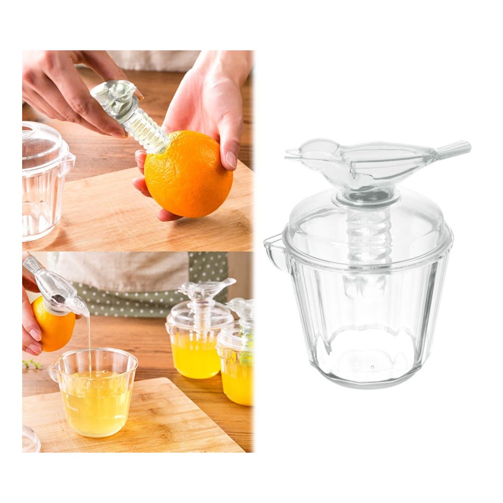 704639 - presse jus - squeezer-agrumes manuel avec applicateur - forme oiseau