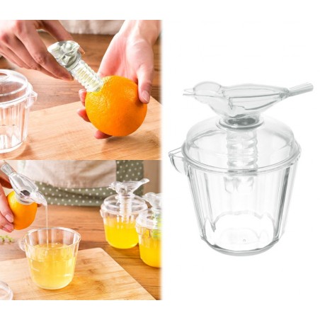 704639 - presse jus - squeezer-agrumes manuel avec applicateur - forme oiseau