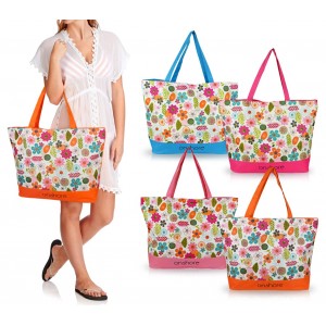 24486 - Sac plage modèle Onshore Mod. Flofresh avec motif floral