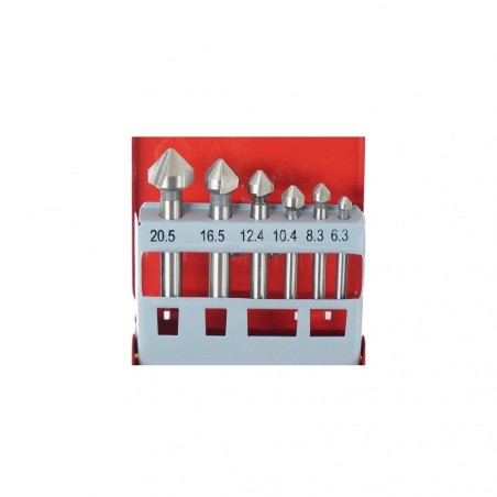 SD0601 Coffret aluminium de 6 forets coniques pour perceuse 6,3 - 20,5 mm