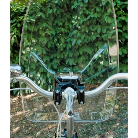 Pare-brise vélo HTP Cic Ciac 395 x 540 mm adapté aux guidons de 22 à 25 mm