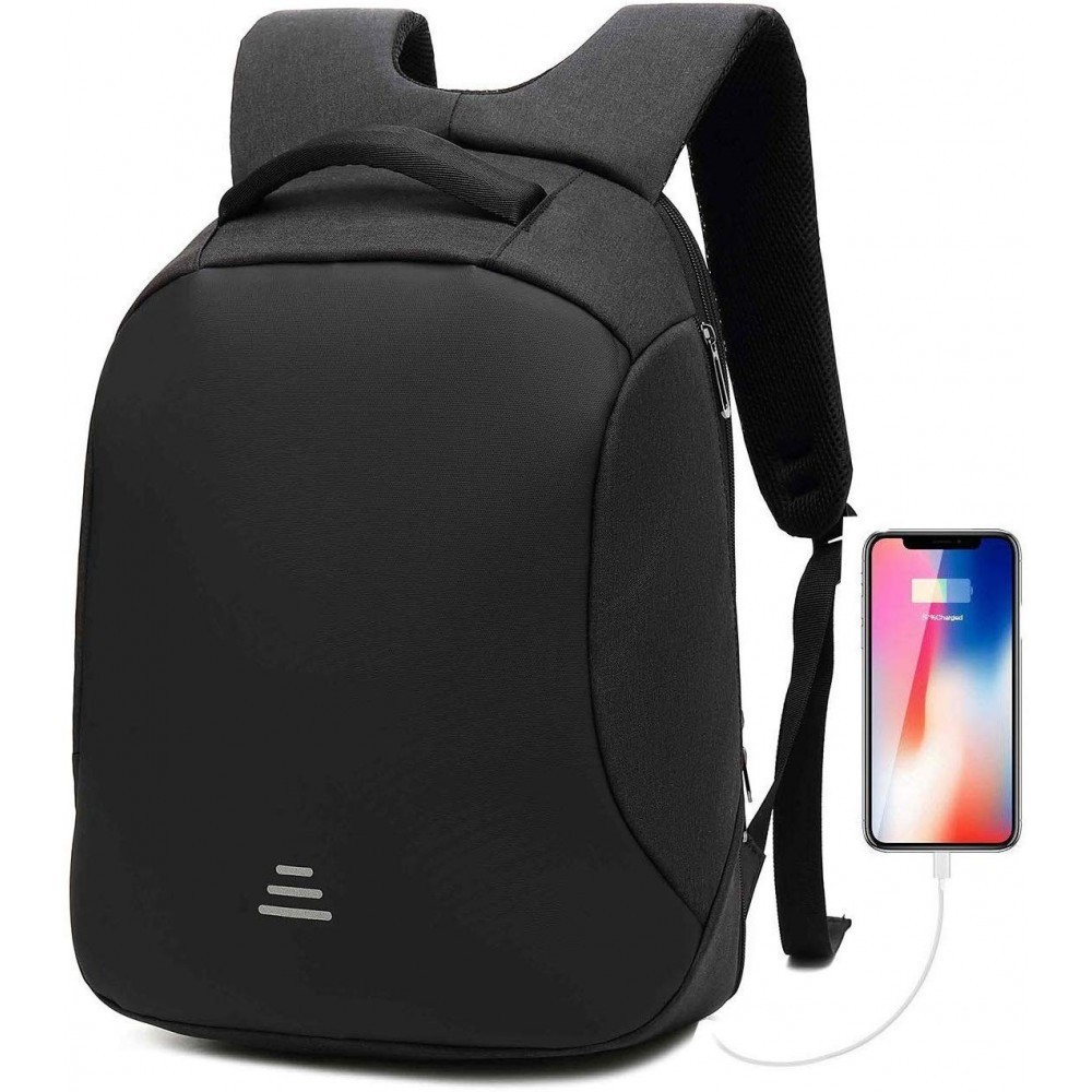 Sac à dos étanche pour ordinateur 15,6" avec port USB et système antivol