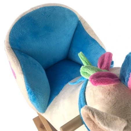 375644 CIGIOKI Rock my Baby Cheval à bascule POLO PONY en peluche musique
