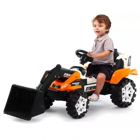 Pelleteuse électrique monoplace GVC-5407 6V pour enfants avec sons