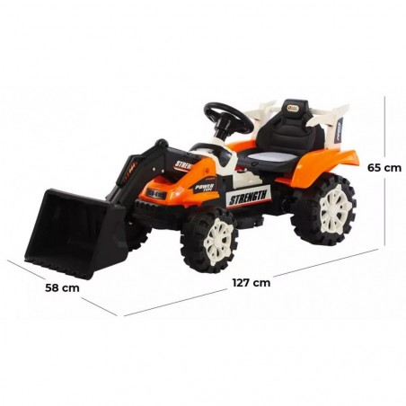 Pelleteuse électrique monoplace GVC-5407 6V pour enfants avec sons