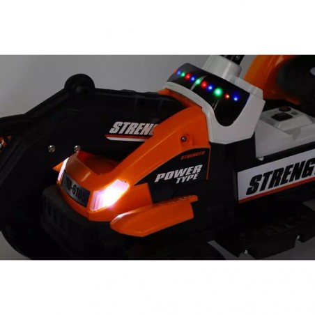 Pelleteuse électrique monoplace GVC-5407 6V pour enfants avec sons