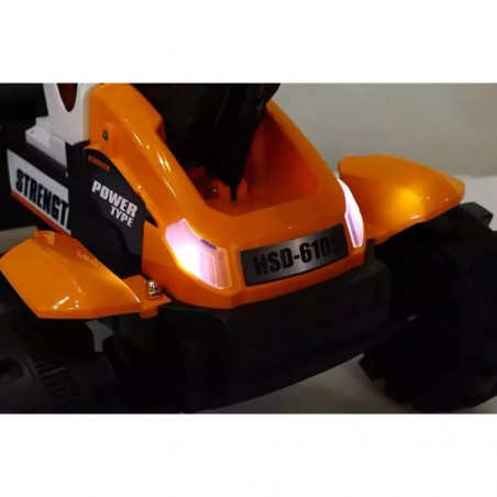 Pelleteuse électrique monoplace GVC-5407 6V pour enfants avec sons