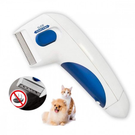 Peigne électrique anti-puces élimine puces et parasites des chats et chiens